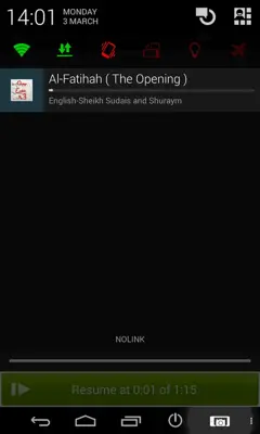 Quran English Audio android App screenshot 0